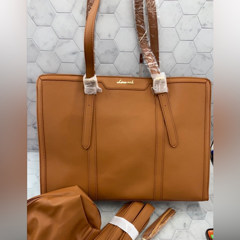 LOVEVOOK Laptop Tote Bag,17 inch with Clutch Purse [NEW]